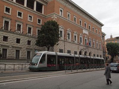 A city tram in Roma