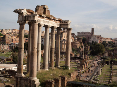Remains of Temple of Saturn in the Roman Forum