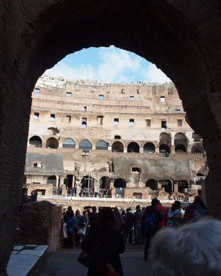 A entranceway at the Colosseum