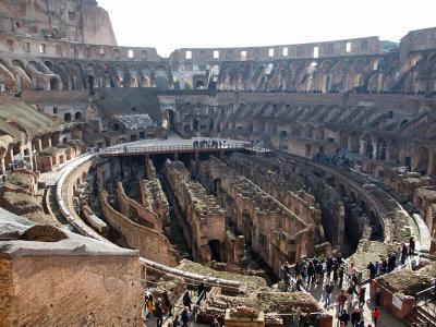 Beneath the Colosseum floor - it's hypogeum