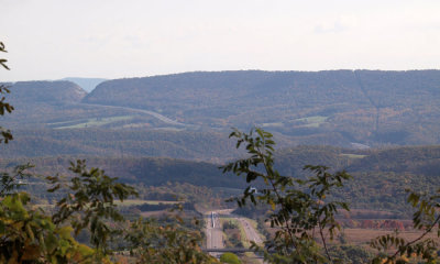 I-68 leading up to Sideling Hill Cut