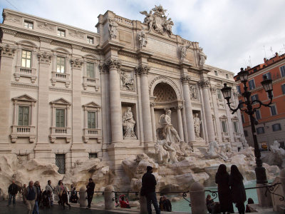 Edifice in front of Trevi Fountain