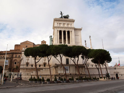 Side view of the Altare della Patria, Roma