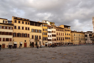 Buildings along the Piazza di Santa Croce in Florence
