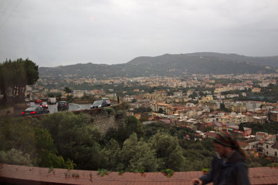 Bends on the road driving into Sorrento