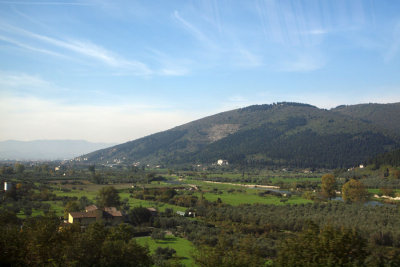Scenery from the bus in Italy