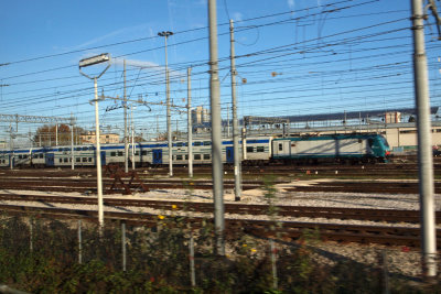 Overhead catenary system for the railway line