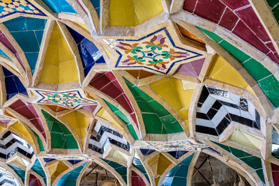 Ceiling tiles - Baba Kuhi's tomb, Shiraz