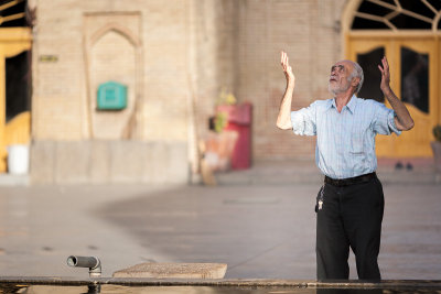 Man praying - Hamedan, Iran