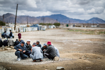 Men talking - Tajikistan