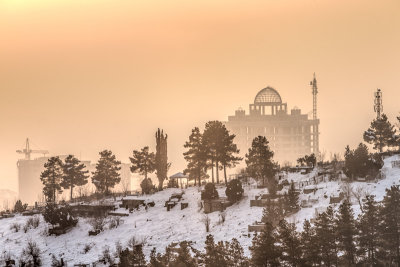 Cemetery and buildings - Dushanbe