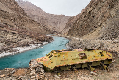 Abandoned military vehicle - Badakhshan