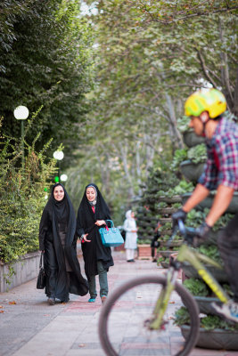 Pedestrians and cyclist - Tehran