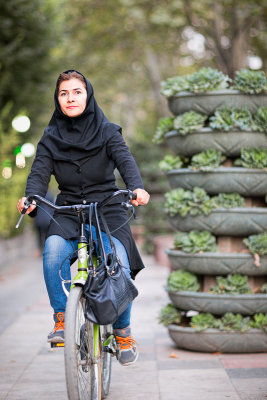 Female cyclist - Tehran