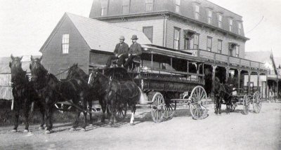 Ocean House with Horse and Carriage