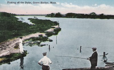 Fishing from the Dyke with View of Everson's