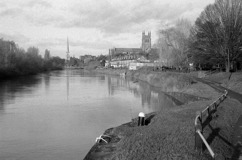 Upstream towards cathedral