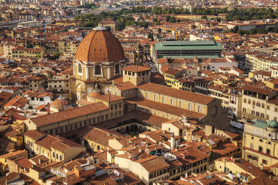 Capelle Medici and San Lorenzo church from the Campanile