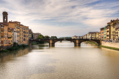 River Arno and Ponte Santa Trinita from Ponte Vecchio