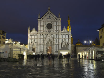 Piazza Santa Croce evening view