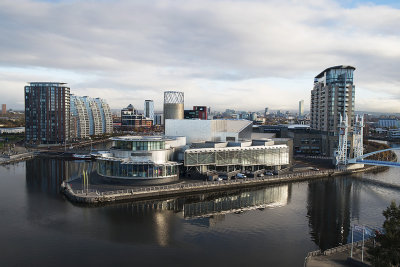 The Lowry Art Gallery and Shopping Mall from the Imperial War Museum North