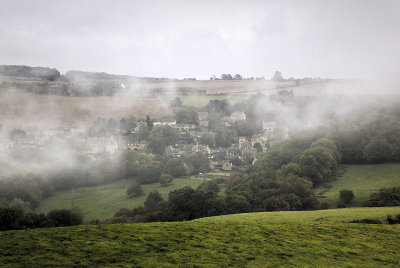 Snowshill in the mist