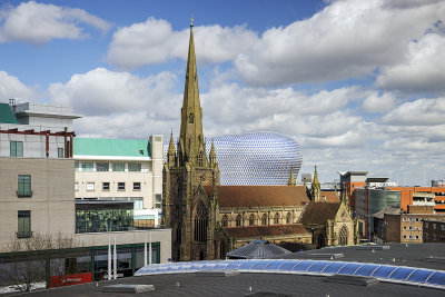 St Martin's Church and Bull Ring Shopping Centre