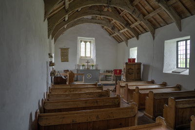 Church at Mwnt - interior view