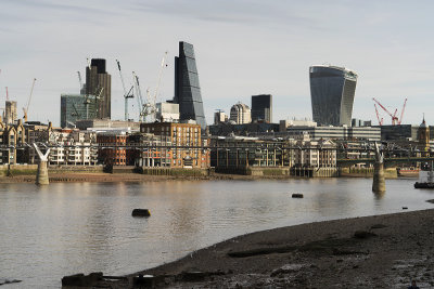 City from South Thames Path
