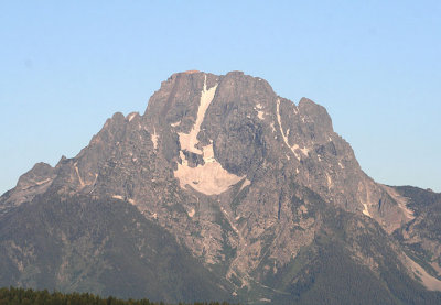 Mount Moran; elevation 12,605 feet