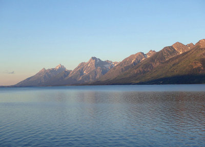 Sunrise at Jackson Lake