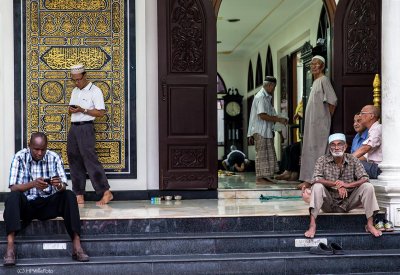 Outside the Mosque
