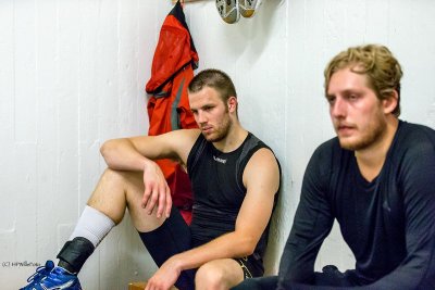 Mads og Rasmus B etter kampen