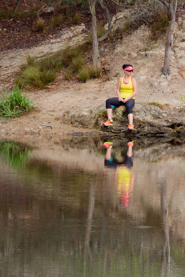 Pondering by the pond