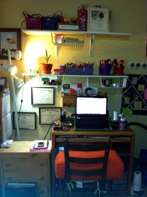 desk - with yoga bolster to sit on lol.jpg