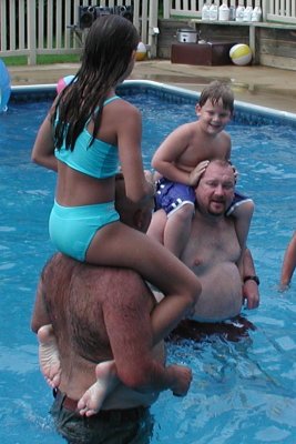 adults w their kids Y102 party.jpg