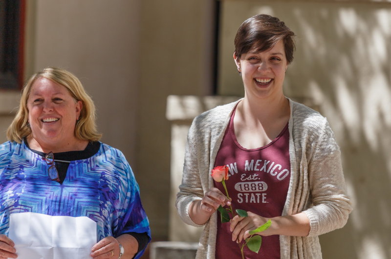 Kristin Morehead with her thesis Chair Dr. Miriam Chaiken 