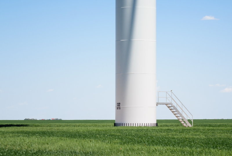 Nebraska -  farms and windmills