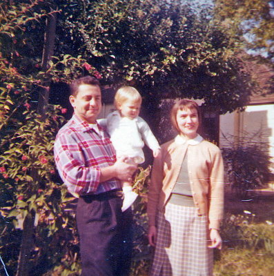 Ben, Gwenn and baby Miriam 1956