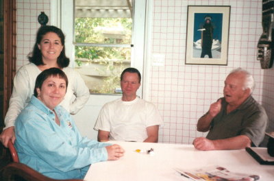 Sara, Rebecca, Cam & Ben in the Kitchen