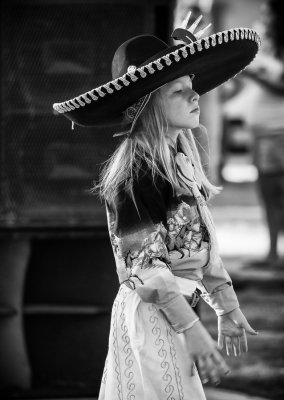 Dressing up and dancing at festival in New Mexico, USA