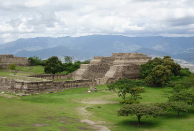 Monte Alban archaeological site outside Oaxaca, Mexico