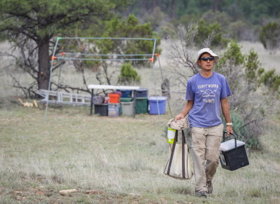 End of the day at the site - Dr. Fumi Arakawa