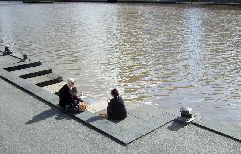 What makes a river so restful to people is that it doesnt have any doubt...
