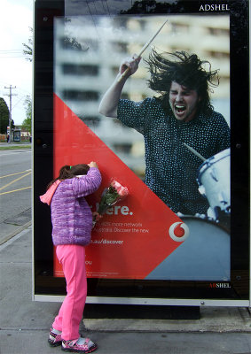 Sidetracked and shocked by a drummer's action.