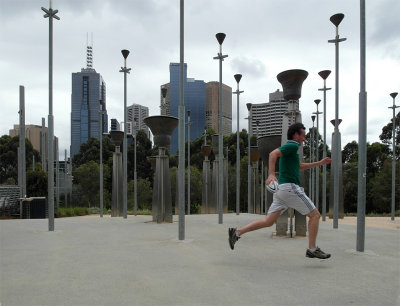 Ear-and-eye-catching Federation Bells at Birrarung Marr and a handy runner
