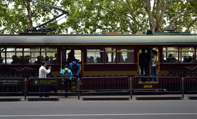 A free tram ride.