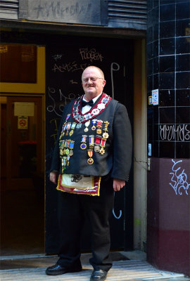 This smiling gentleman told me he earned all these medals for his many drinking bouts