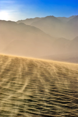 Sand Storm in the Mesquite Dunes