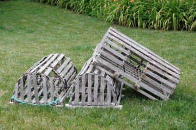 Old Wooden Lobster Pots